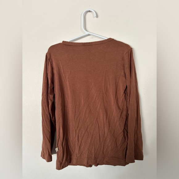 Jax & Lennon Brown Button-Up Bamboo Cardigan 5/6Y - Picture 6 of 7